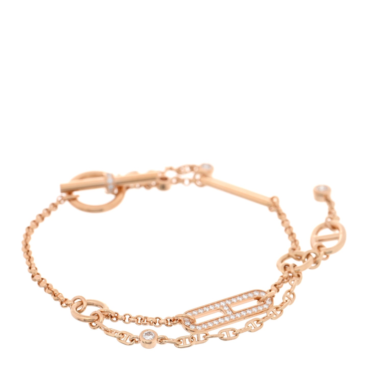 18K Rose Gold Diamond Chaos Bracelet