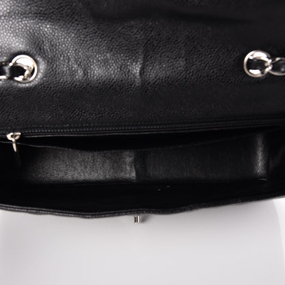 Chanel Caviar Quilted Jumbo Single Flap Black 6 of 8