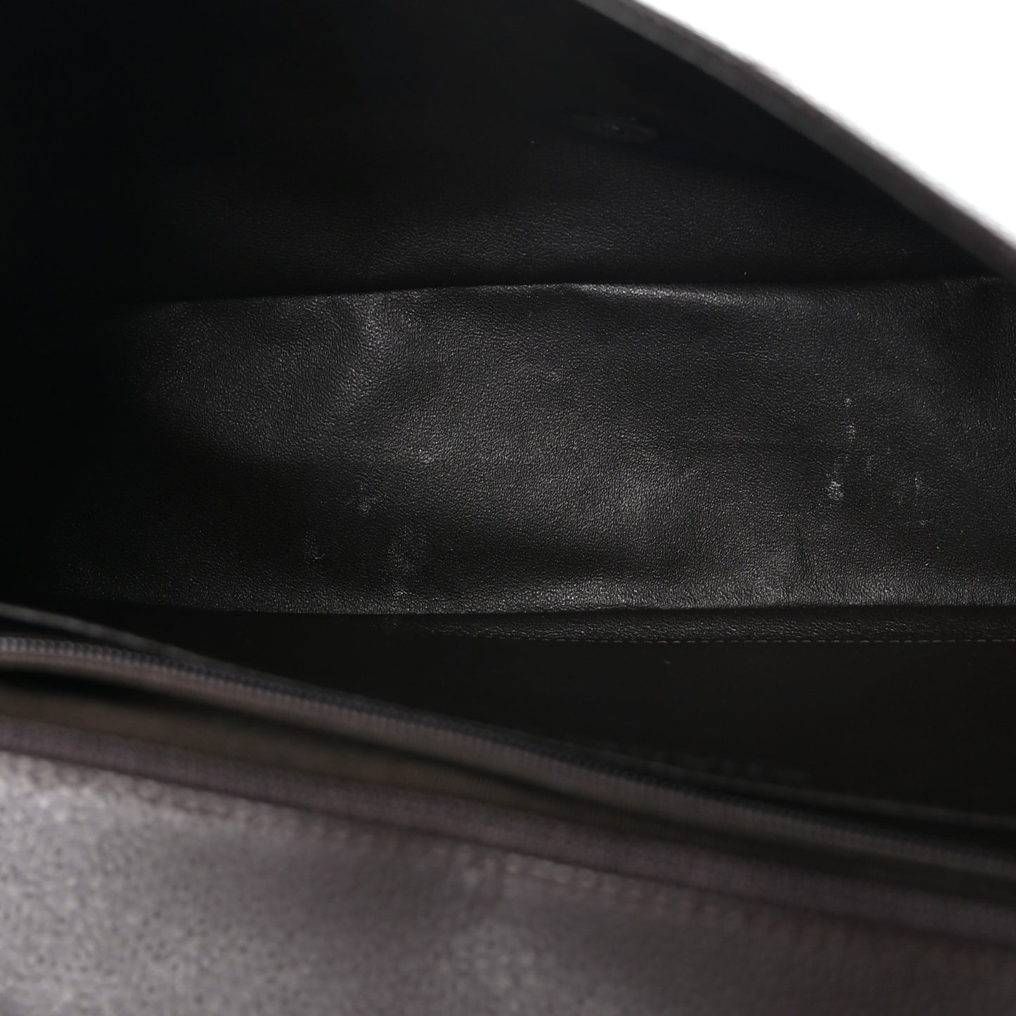 Caviar Quilted Jumbo Single Flap Dark Brown
