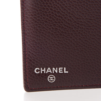 Chanel Caviar Timeless CC French Wallet Dark Bordeaux 9 of 11