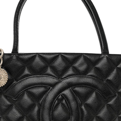 Chanel Caviar Quilted Medallion Tote Black 5 of 10