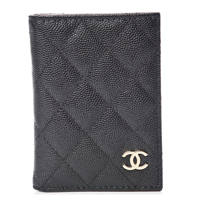 Chanel Caviar Quilted Card Holder Wallet Black 1 of 8
