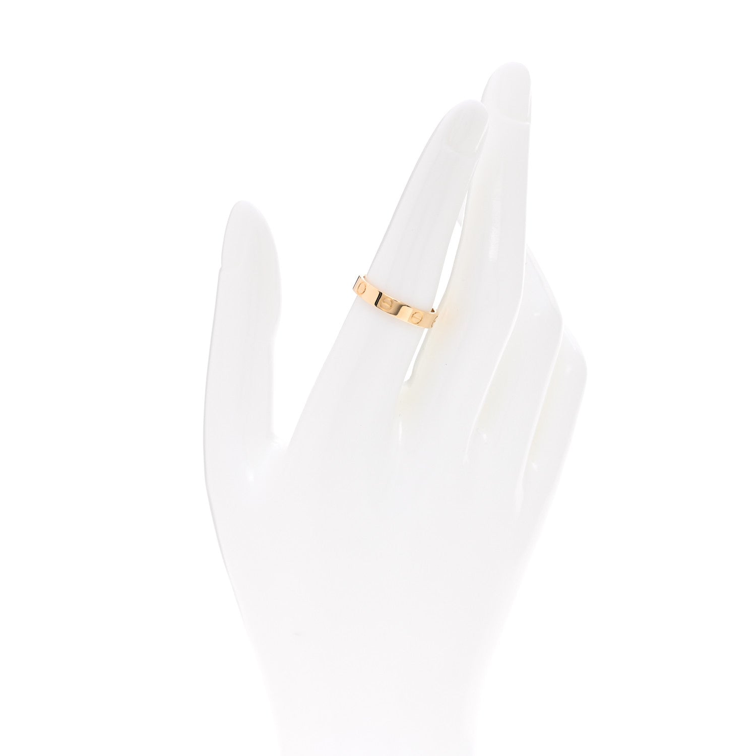 Cartier 18K Yellow Gold 3.5mm LOVE Wedding Band Ring 53 6.5 2 of 5