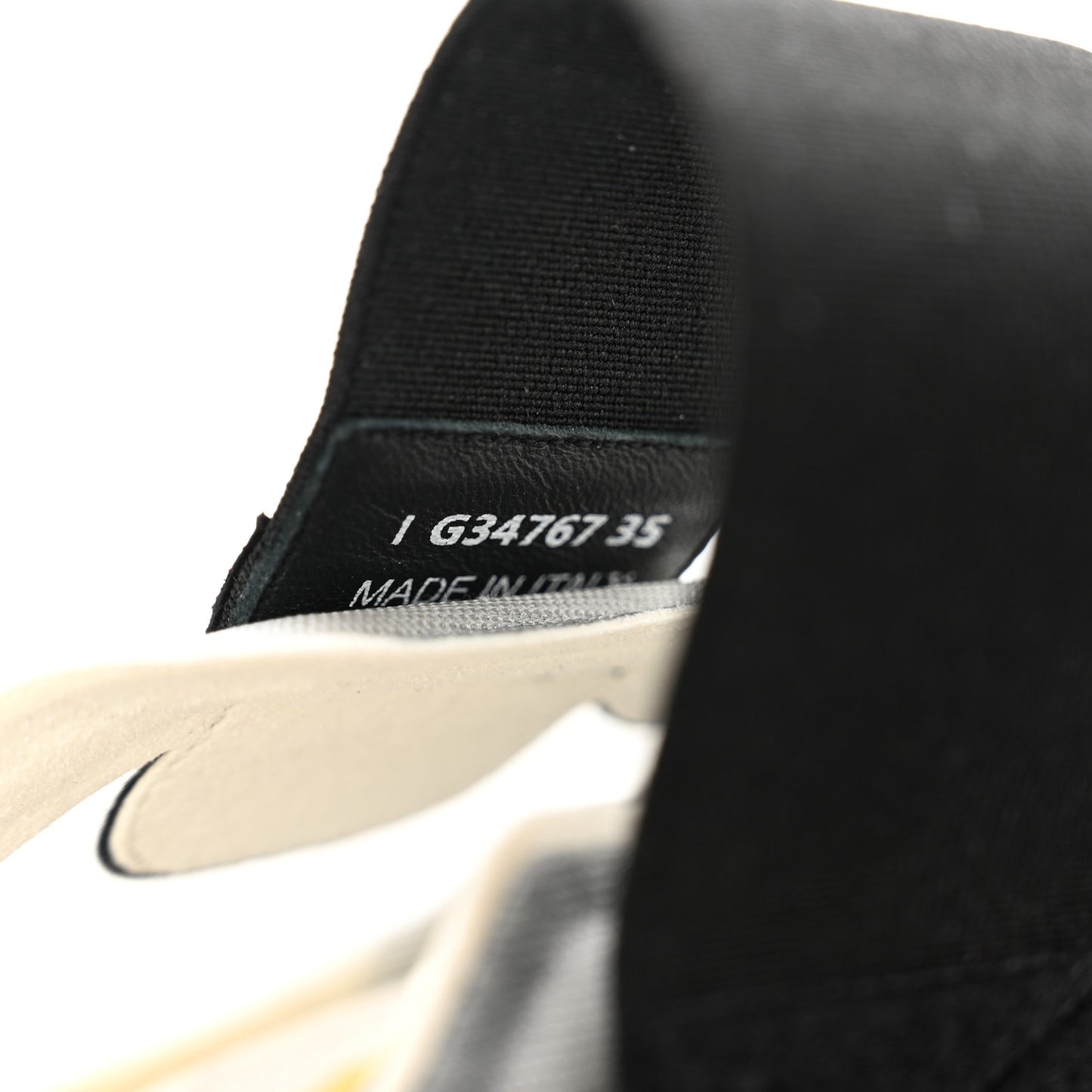 Mesh Lycra CC Sneakers 35 White Black