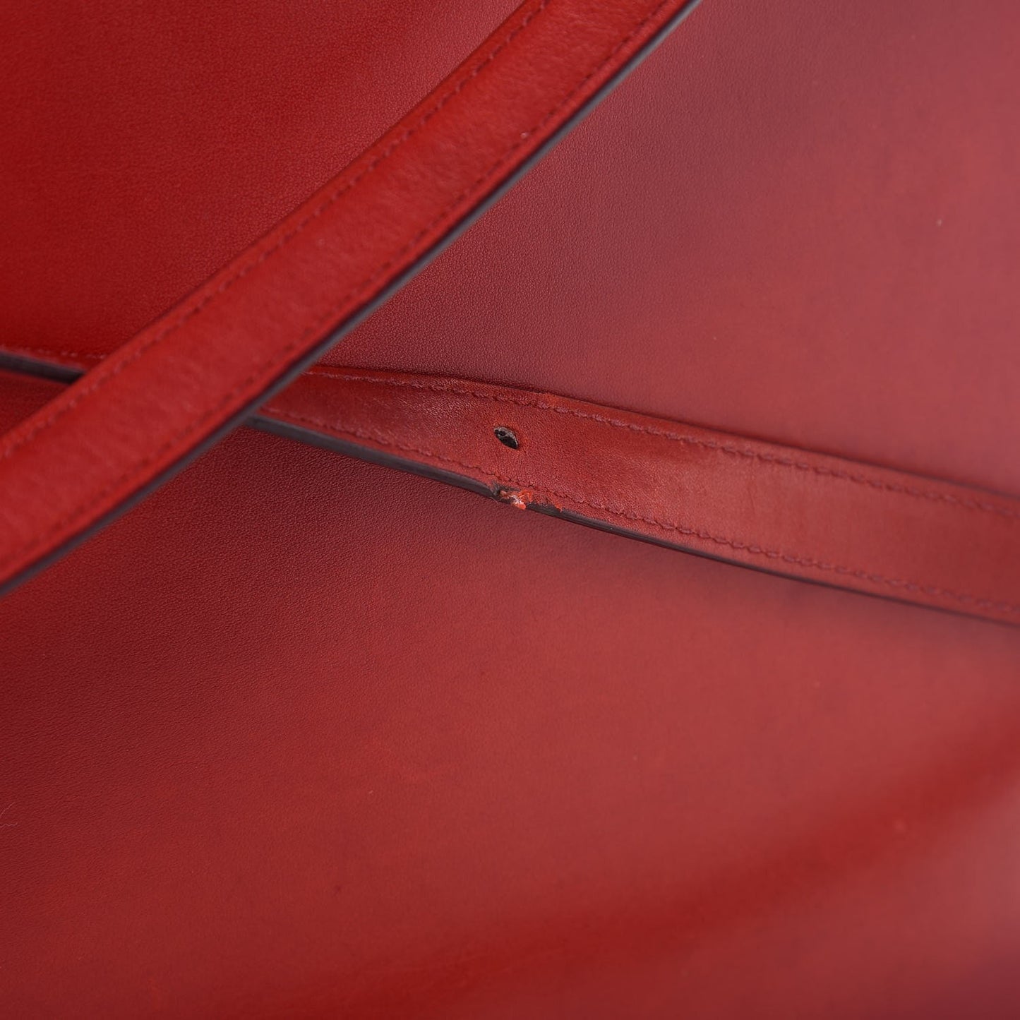 Smooth Calfskin Large Classic Box Flap Bag Red