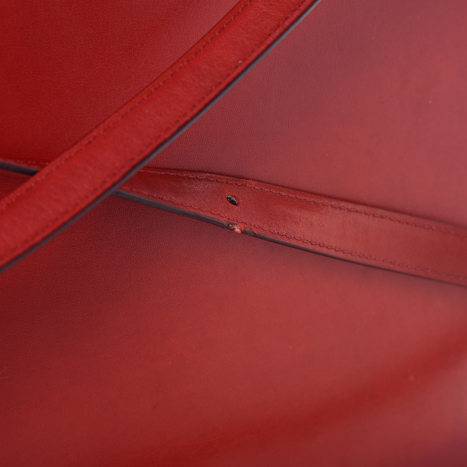 Celine Smooth Calfskin Large Classic Box Flap Bag Red 10 of 16