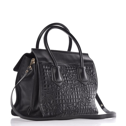 Versace Barocco Quilted Nappa Vanitas Bag Black 3 of 11