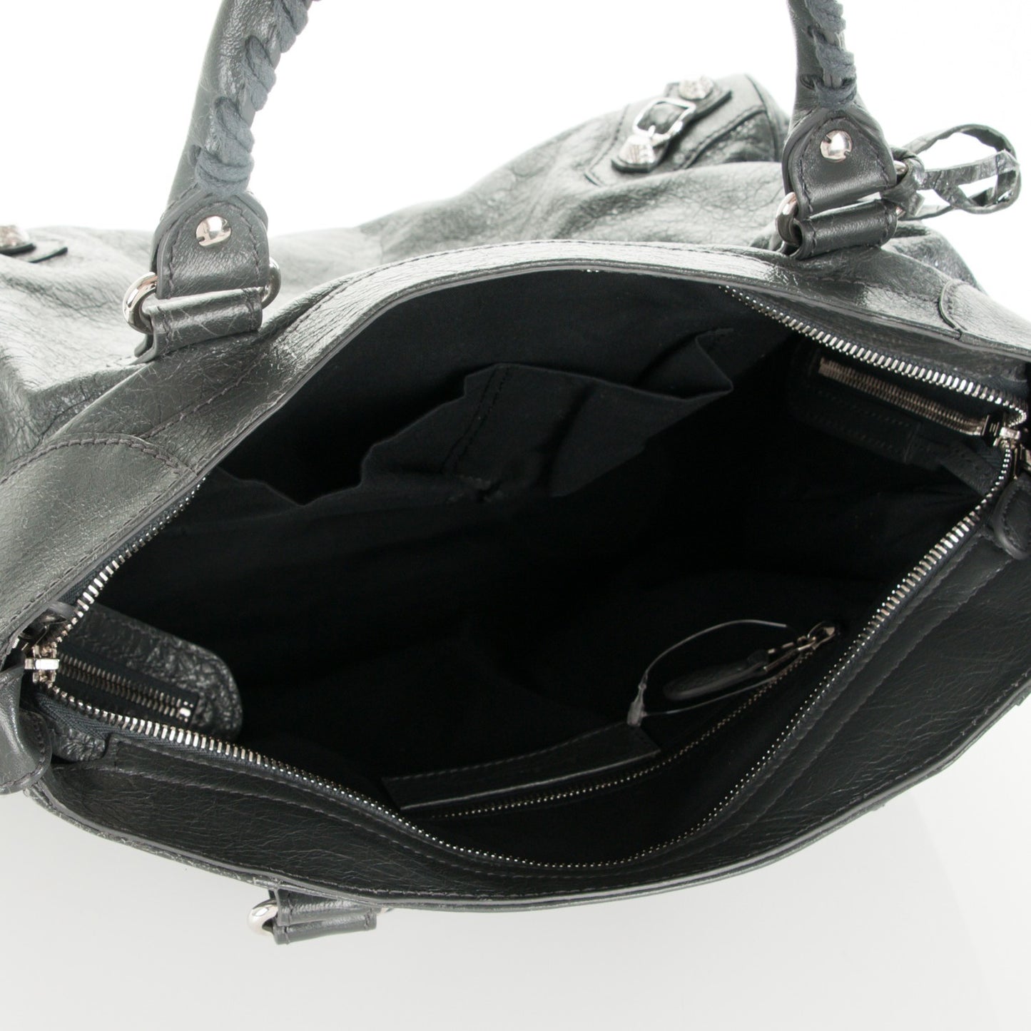 Agneau Giant 12 Silver Hardware Velo Gris Fossile Anthracite