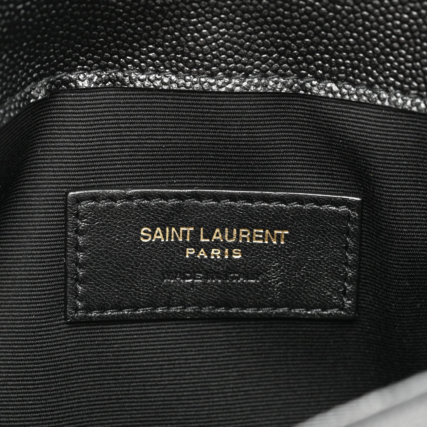 Saint Laurent Grain De Poudre Uptown Pouch Black 6 of 9