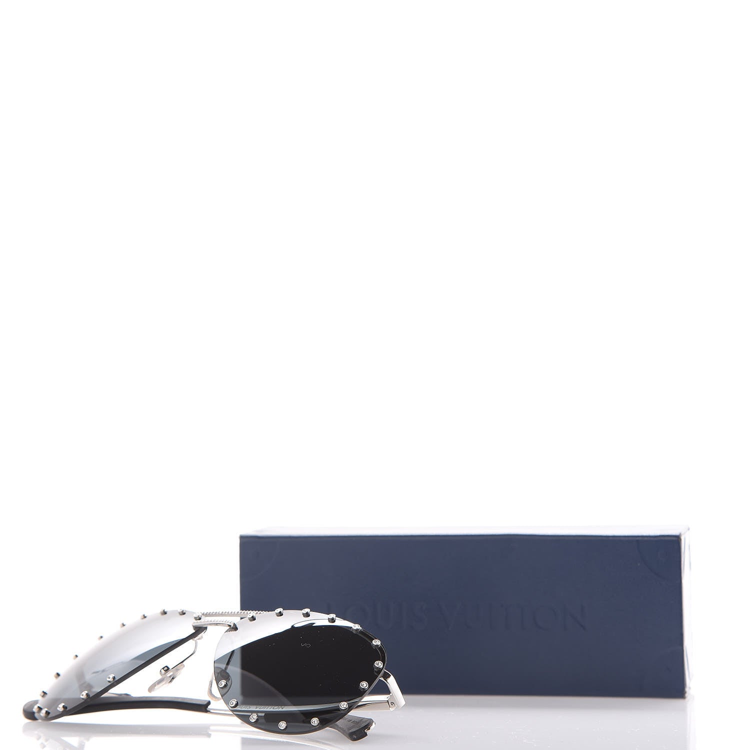 Louis Vuitton The Party Aviator Sunglasses Z0995E Black 9 of 9