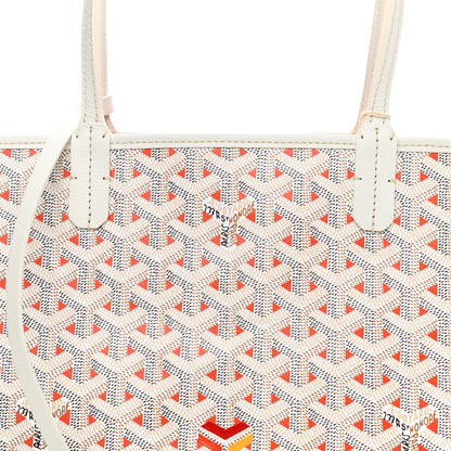 Goyard Goyardine Saint Louis Claire Voie PM White Orange 8 of 10
