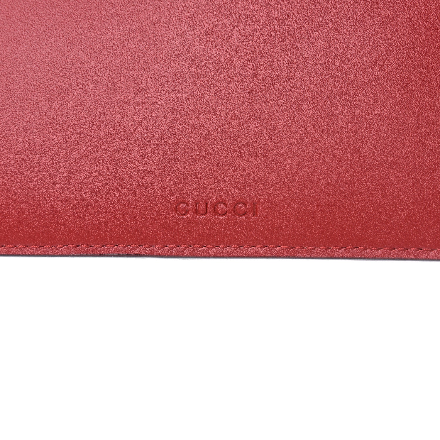 Gucci GG Supreme Monogram Bosco Patch Zip Pouch Beige Malva Hibiscus Red 9 of 9