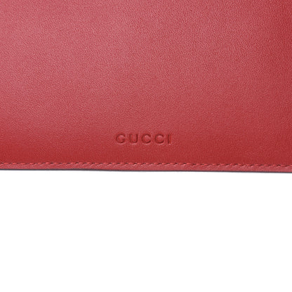 Gucci GG Supreme Monogram Bosco Patch Zip Pouch Beige Malva Hibiscus Red 9 of 9