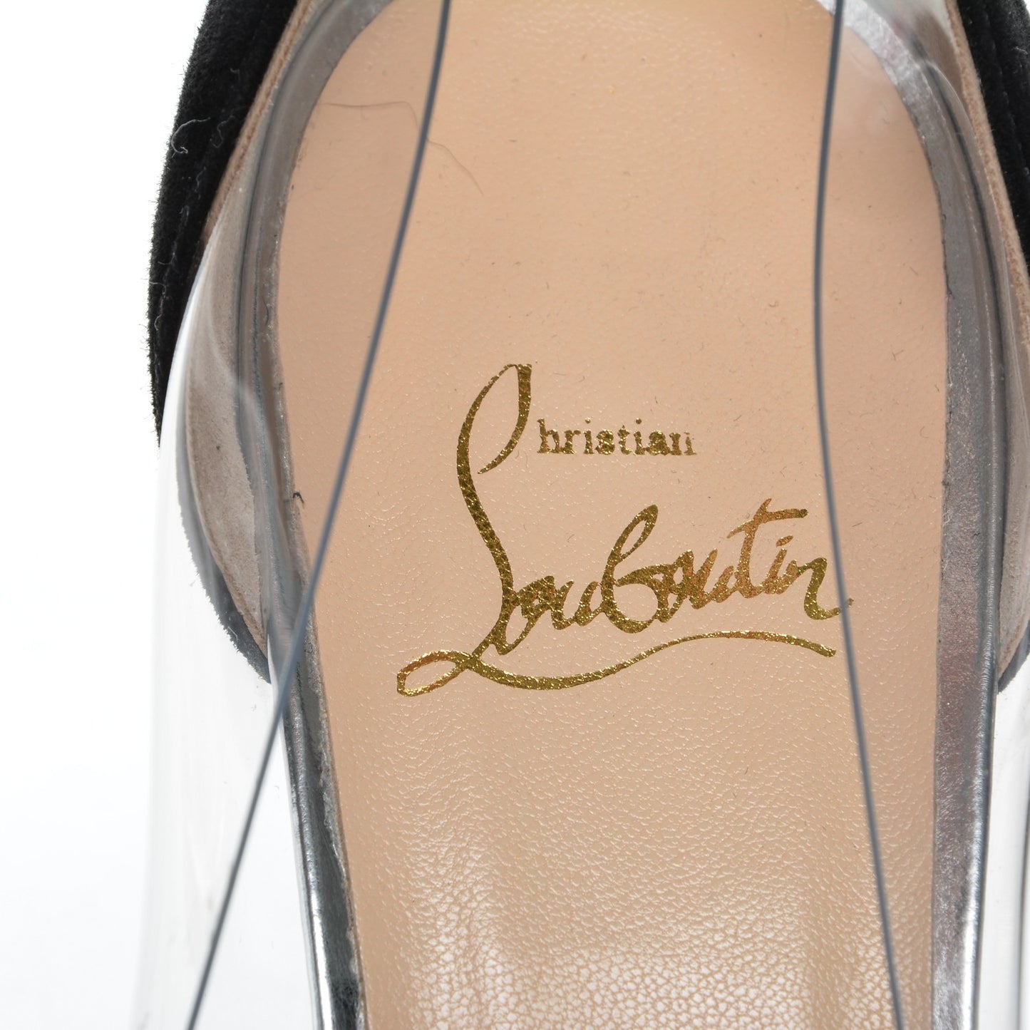 Suede Calfskin PVC Un Bout 100 Pumps 39 Black