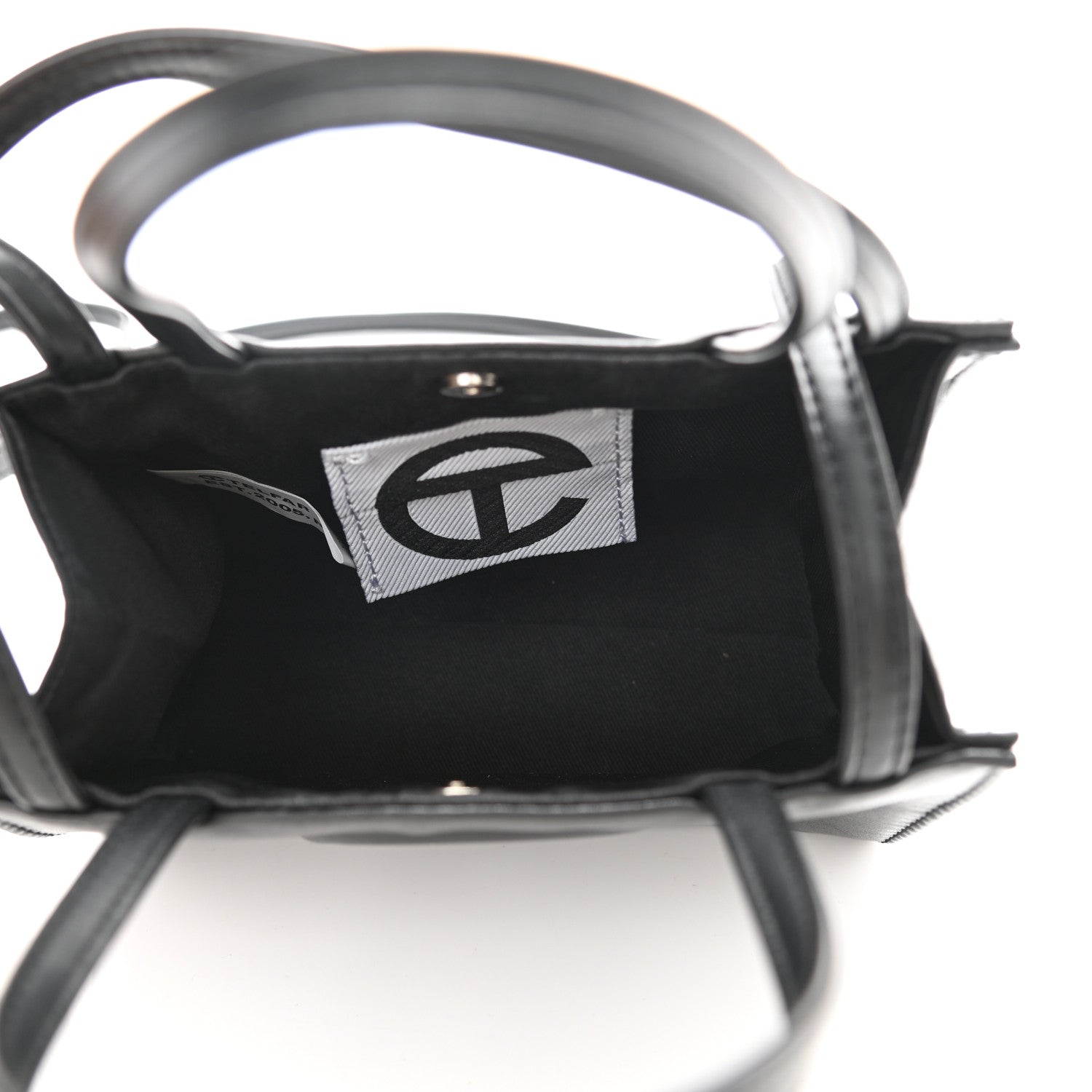 Telfar Vegan Leather Small Shopping Bag Black 5 of 9