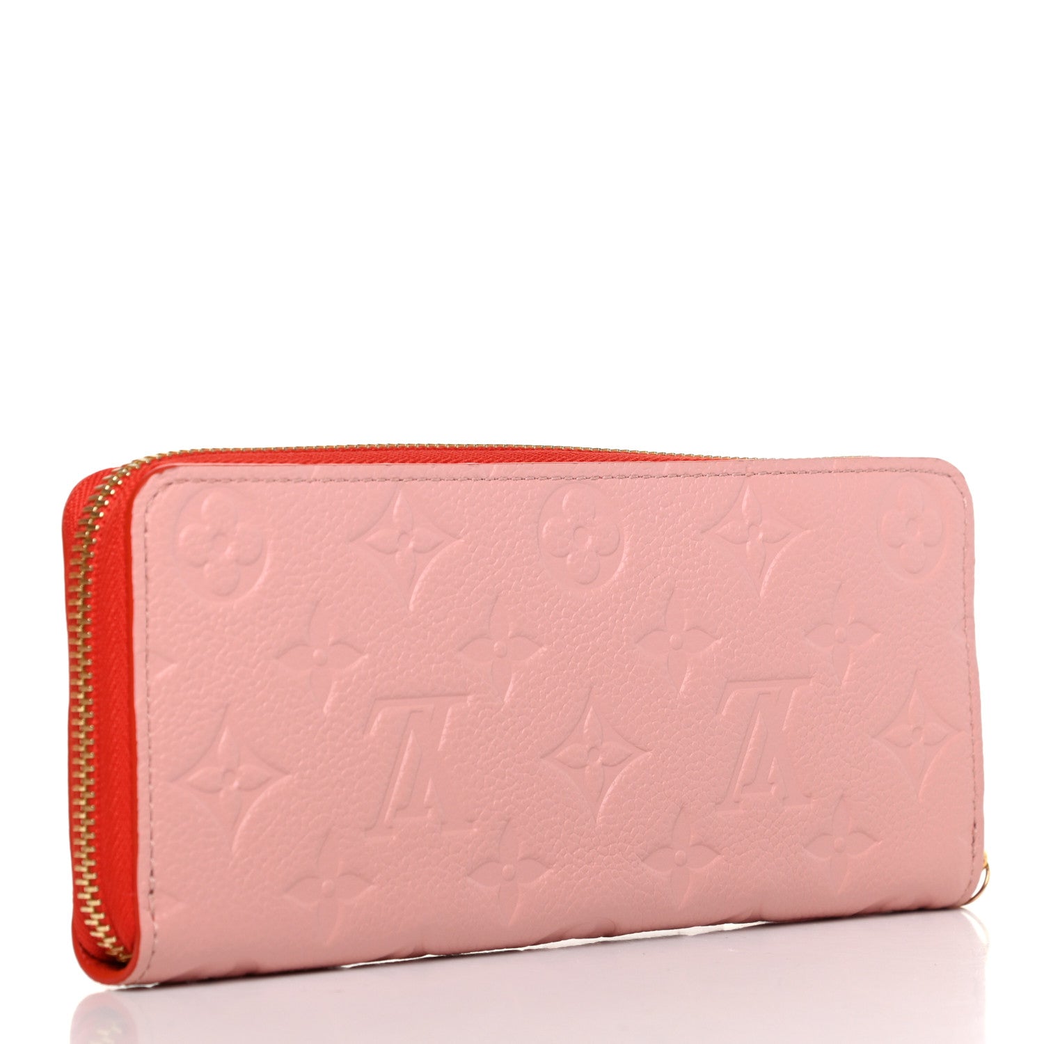 Louis Vuitton Empreinte Blooming Flowers Clemence Wallet Rose Poudre 3 of 9