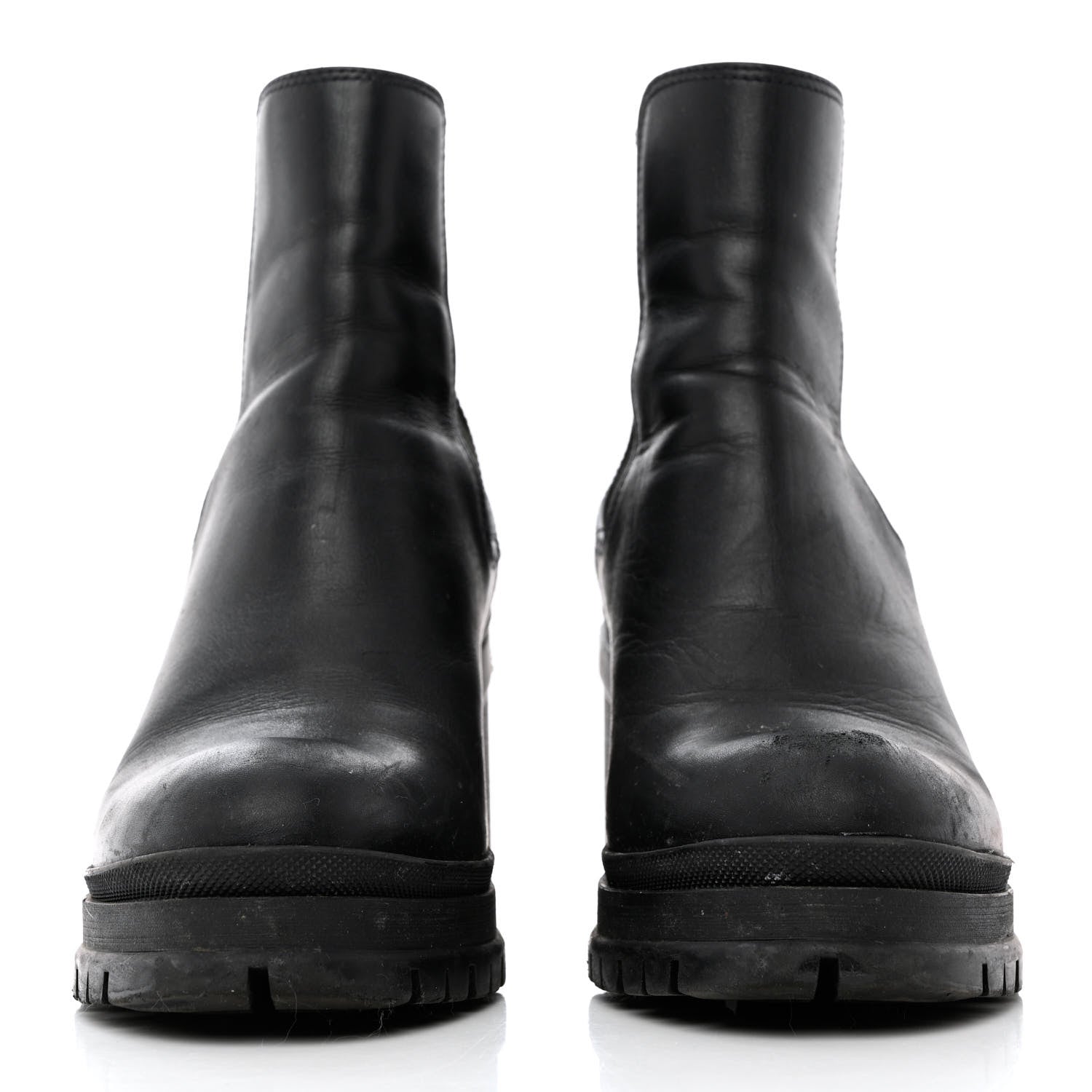 Prada Vitello Montana Lug Sole Chelsea 55mm Boots 40 Black 2 of 11