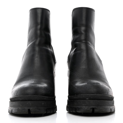 Prada Vitello Montana Lug Sole Chelsea 55mm Boots 40 Black 2 of 11