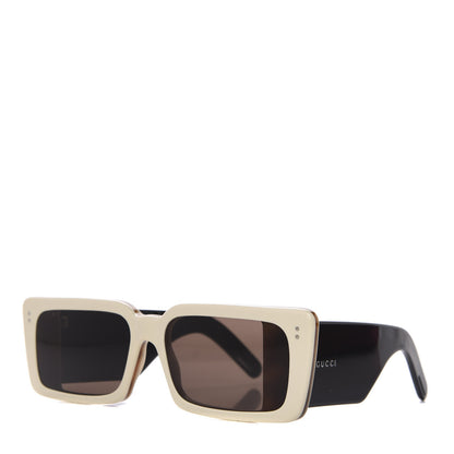 Gucci Acetate Rectangular Flap GG0543S Sunglasses White Black 1 of 10