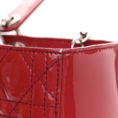 Christian Dior Patent Cannage Large Lady Dior Fuchsia 16 of 16