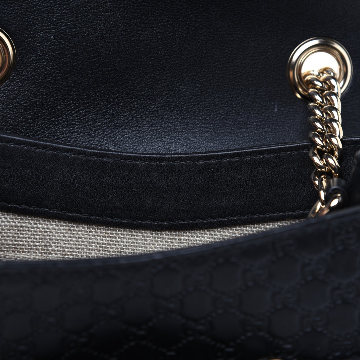 Microguccissima Mini Emily Shoulder Bag Black