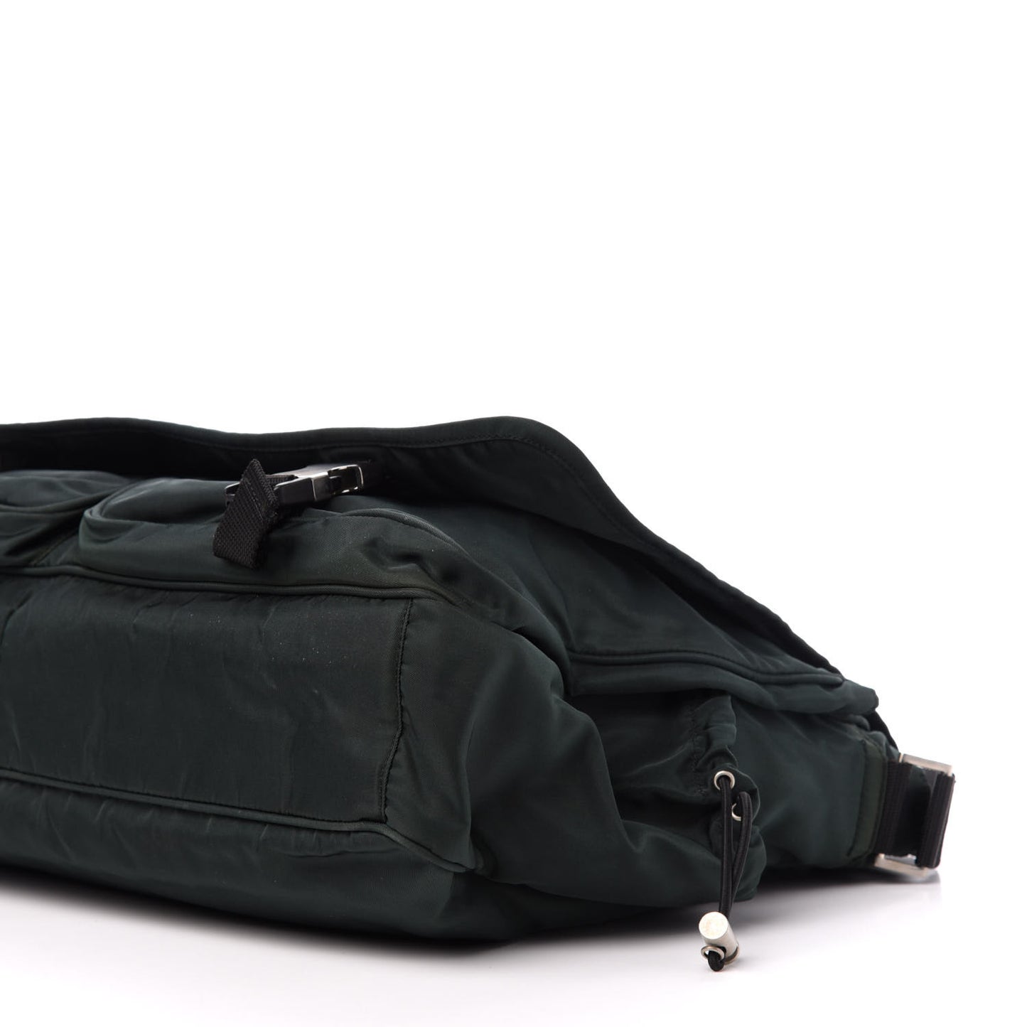 Nylon Sport Messenger Bag Green