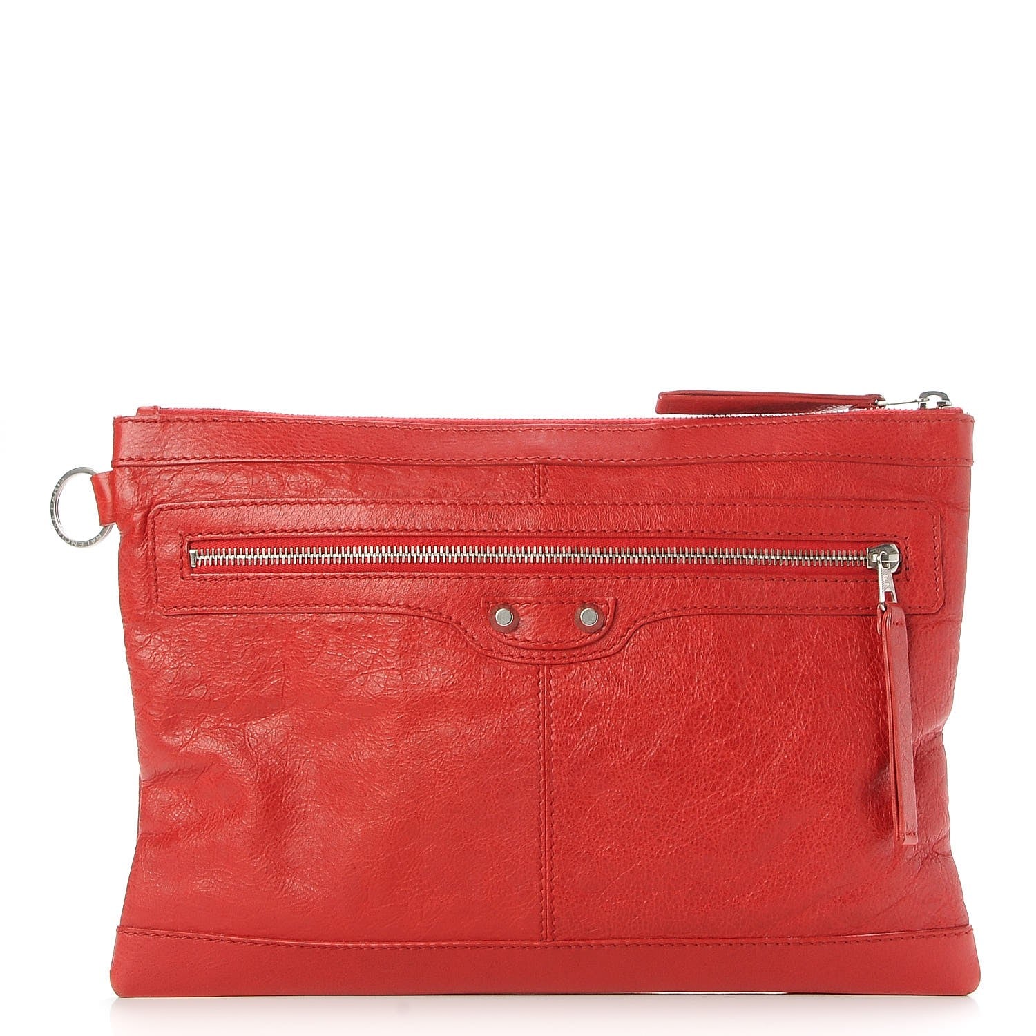Balenciaga Agneau Arena Classic Hardware Medium Clip Rouge Coquelicot 1 of 7