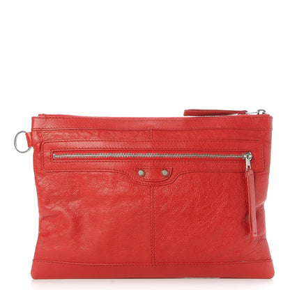 Balenciaga Agneau Arena Classic Hardware Medium Clip Rouge Coquelicot 1 of 7