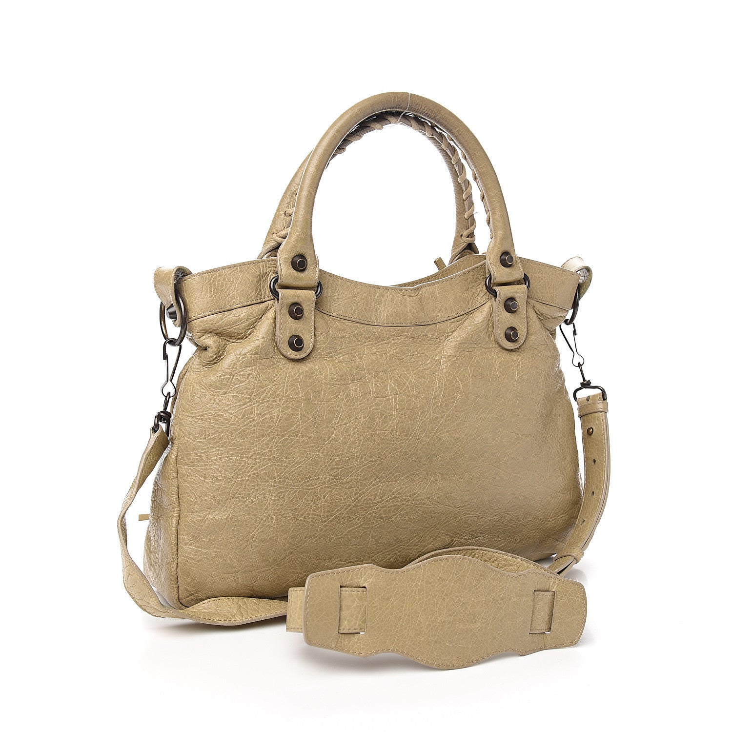 Balenciaga Agneau Giant 12 Rose Gold Hardware Town Latte Beige 2 of 12