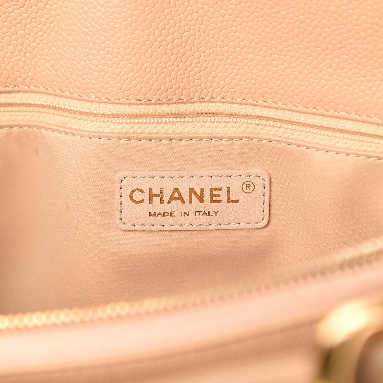 Chanel Caviar Quilted Grand Shopping Tote GST Beige Clair 5 of 10