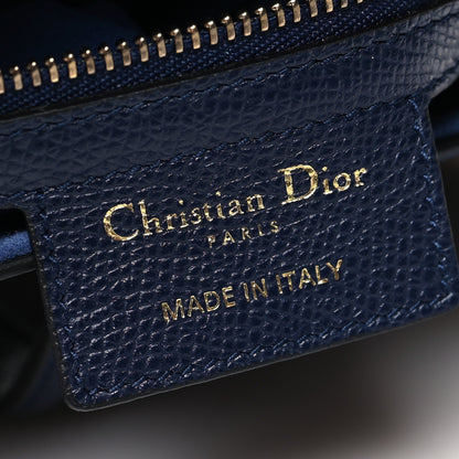 Christian Dior Grained Calfskin Saddle Bag Navy 5 of 9