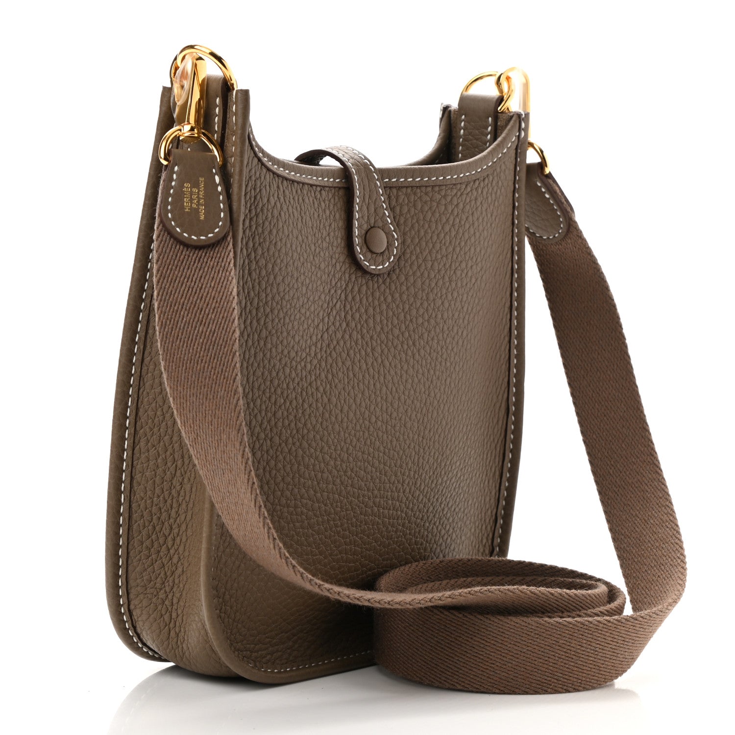 Hermes Taurillon Clemence Evelyne TPM Etoupe 3 of 11