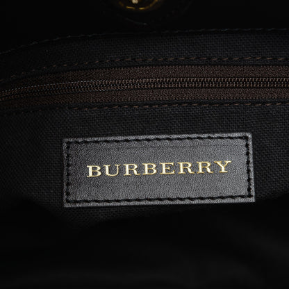 Burberry Haymarket Check Medium Willenmore Hobo Chocolate 6 of 8