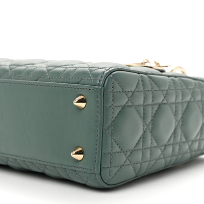 Christian Dior Lambskin Cannage Small My ABCDior Lady Dior Army Green 8 of 10
