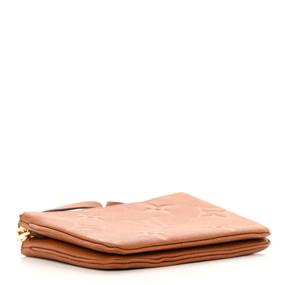 Louis Vuitton Empreinte Monogram Giant Double Zip Pochette Caramel 4 of 12