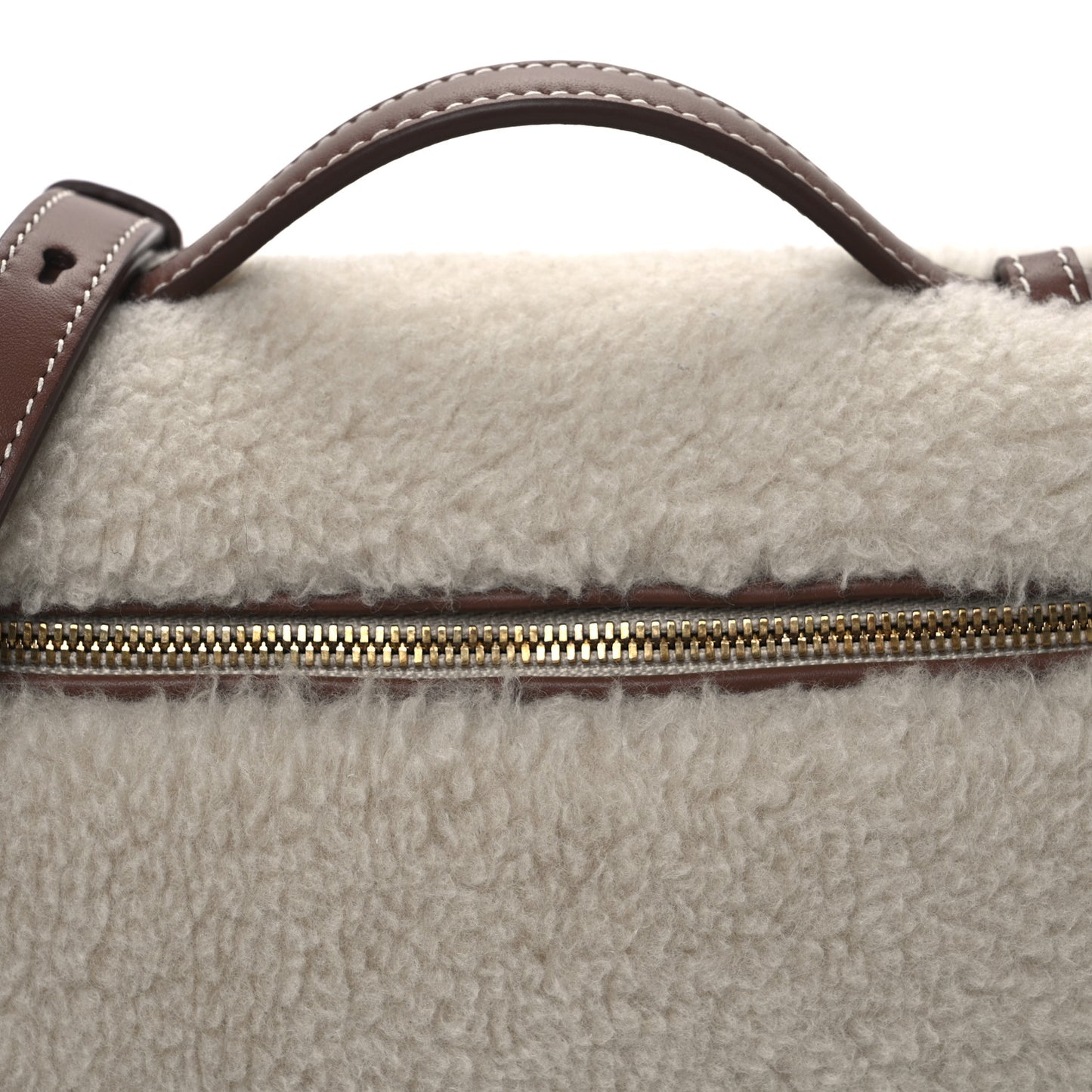 CashFur Calfskin L19 Extra Pocket Pouch Ancient Paper