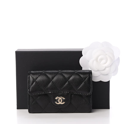 Chanel Caviar Quilted Classic 4 Key Holder Wallet Black 11 of 11