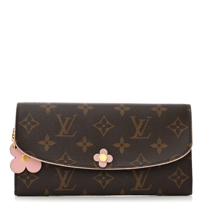 Louis Vuitton Monogram Bloom Flower Emilie Wallet 1 of 7