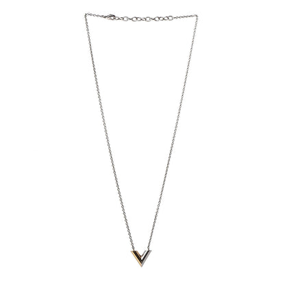 Louis Vuitton Essential V Necklace Silver 3 of 5