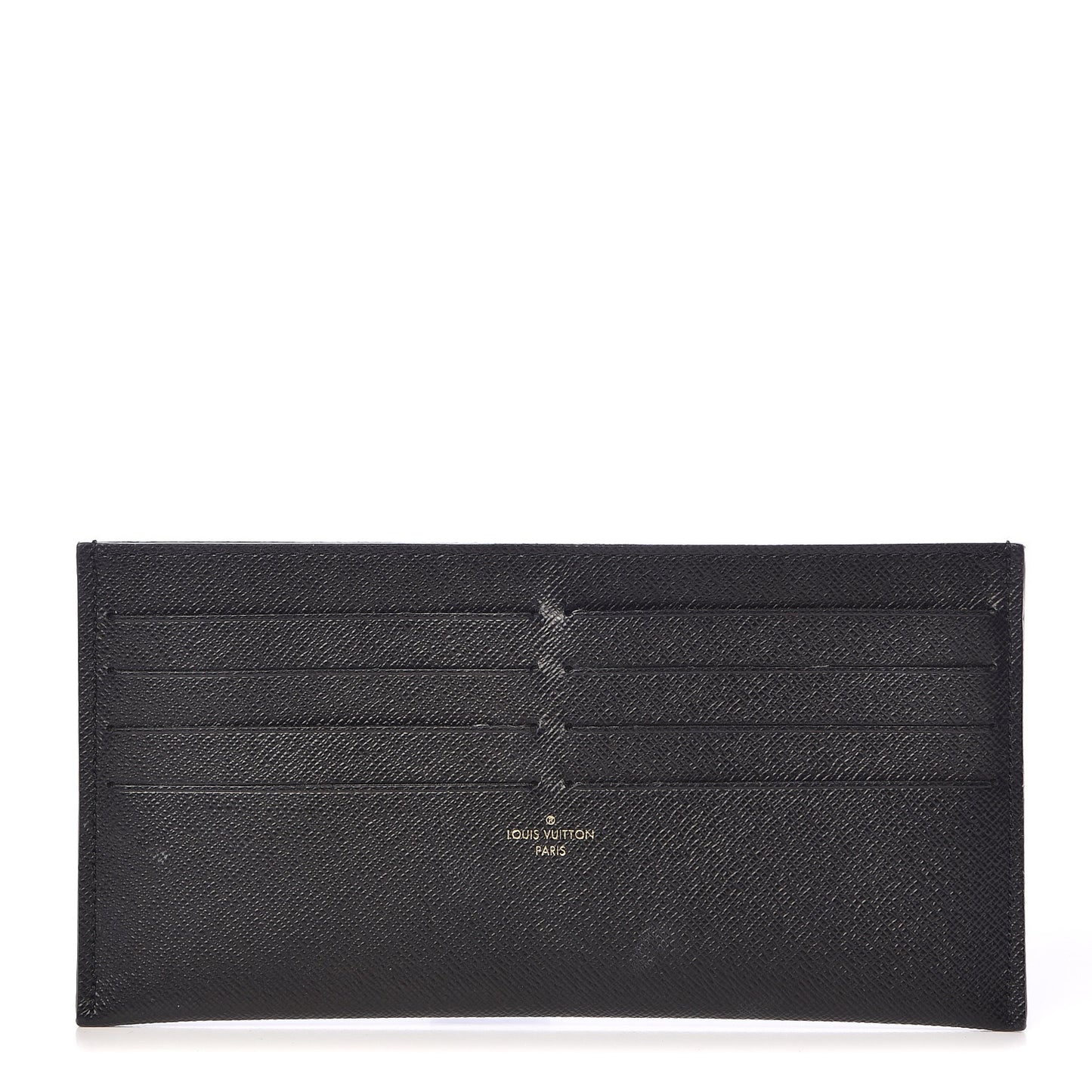 Calfskin Felicie Chain Wallet Card Holder Insert Black