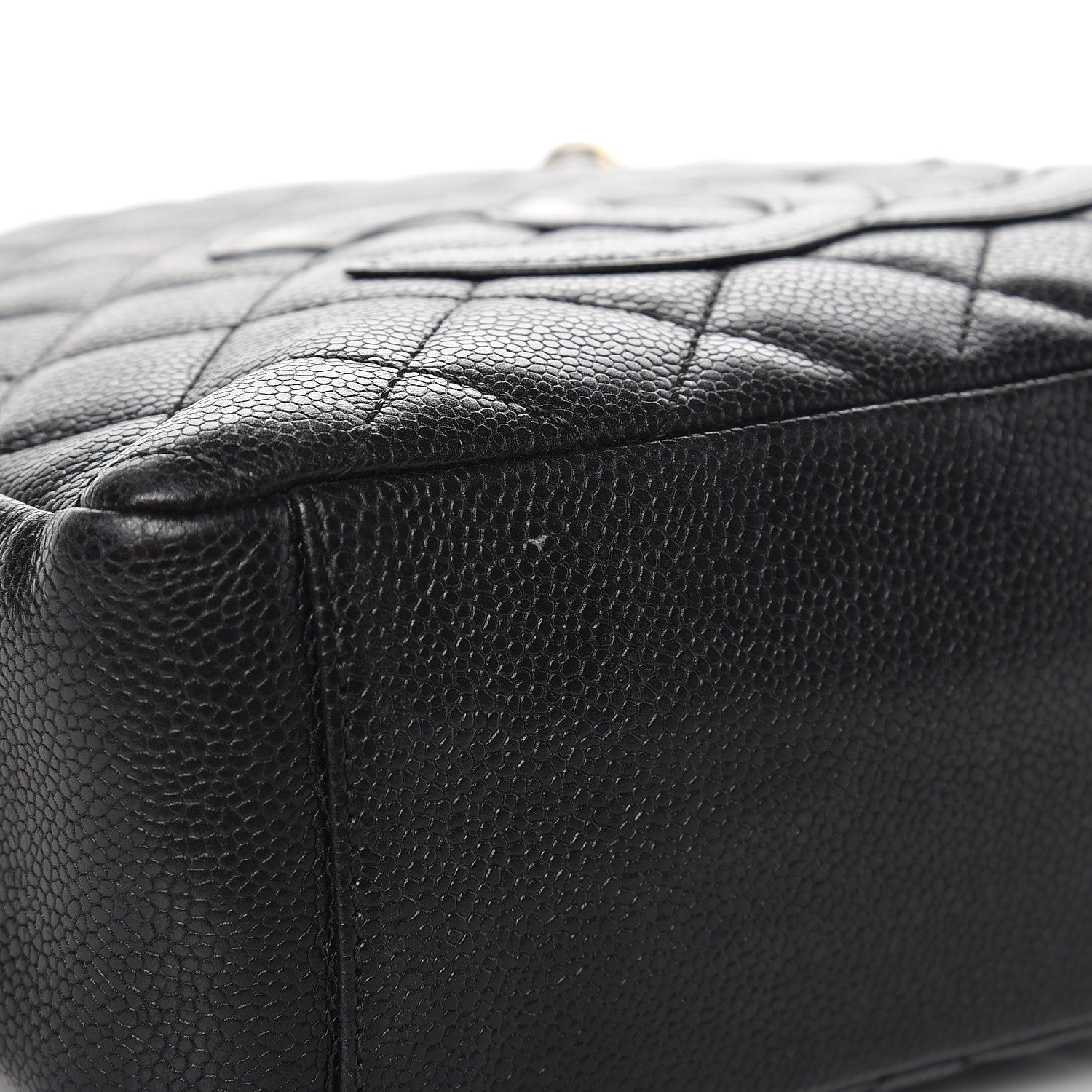 Chanel Caviar Quilted Petit Shopping Tote PST Black 8 of 13