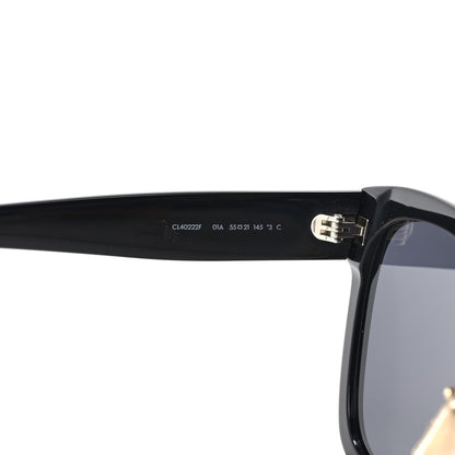 Celine Acetate Triomphe 01 Square Sunglasses CL 40222F Black 6 of 7