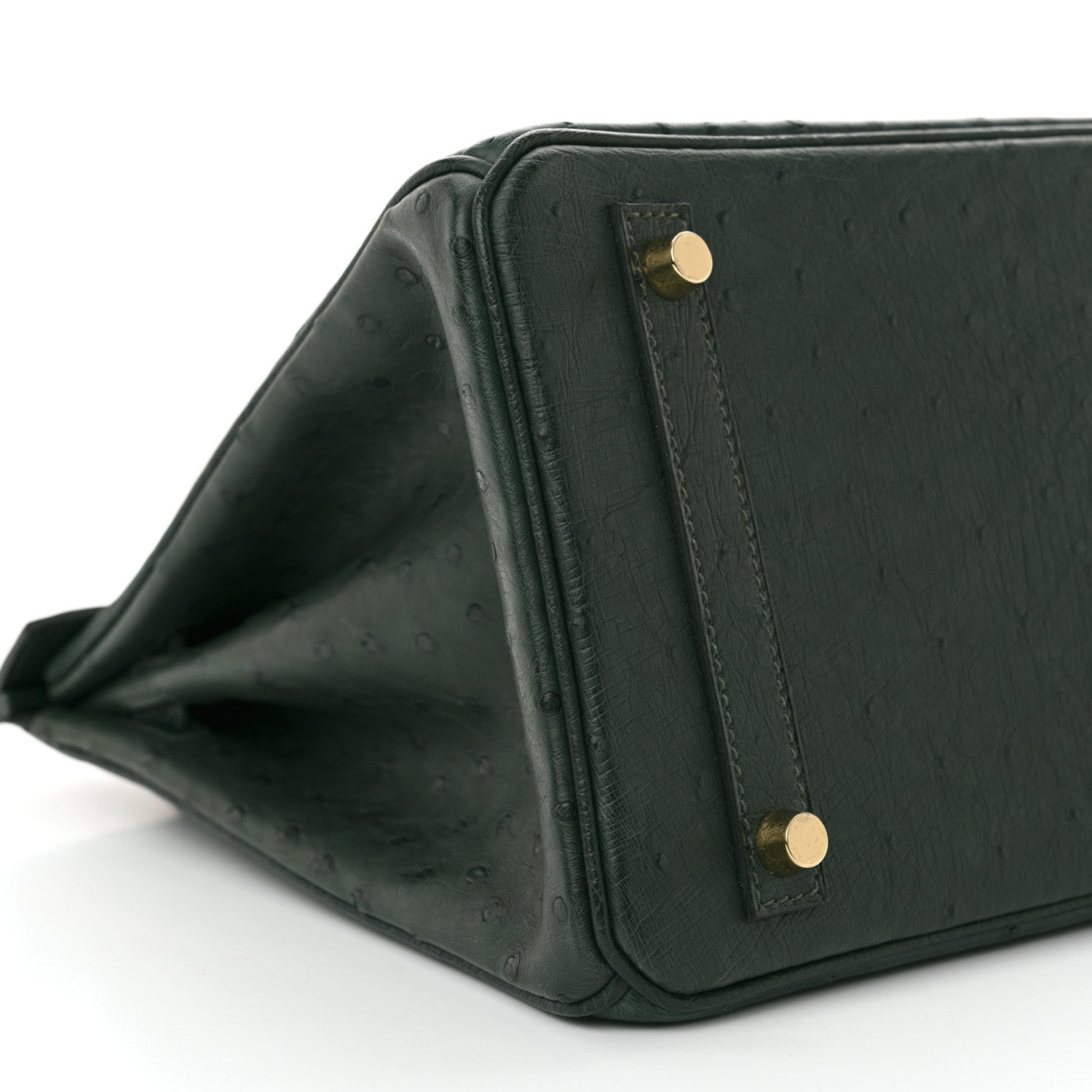 Hermes Ostrich Birkin 30 Vert Titien 9 of 10