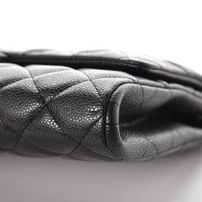 Chanel Caviar Quilted Clutch With Chain Flap Black 6 of 10
