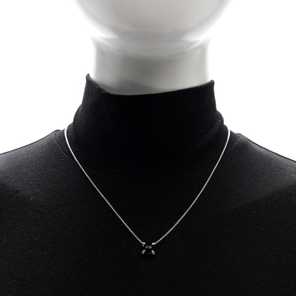 David Yurman Sterling Silver Diamond Black Onyx 7mm Chatelaine Pave Bezel Pendant Necklace 2 of 5