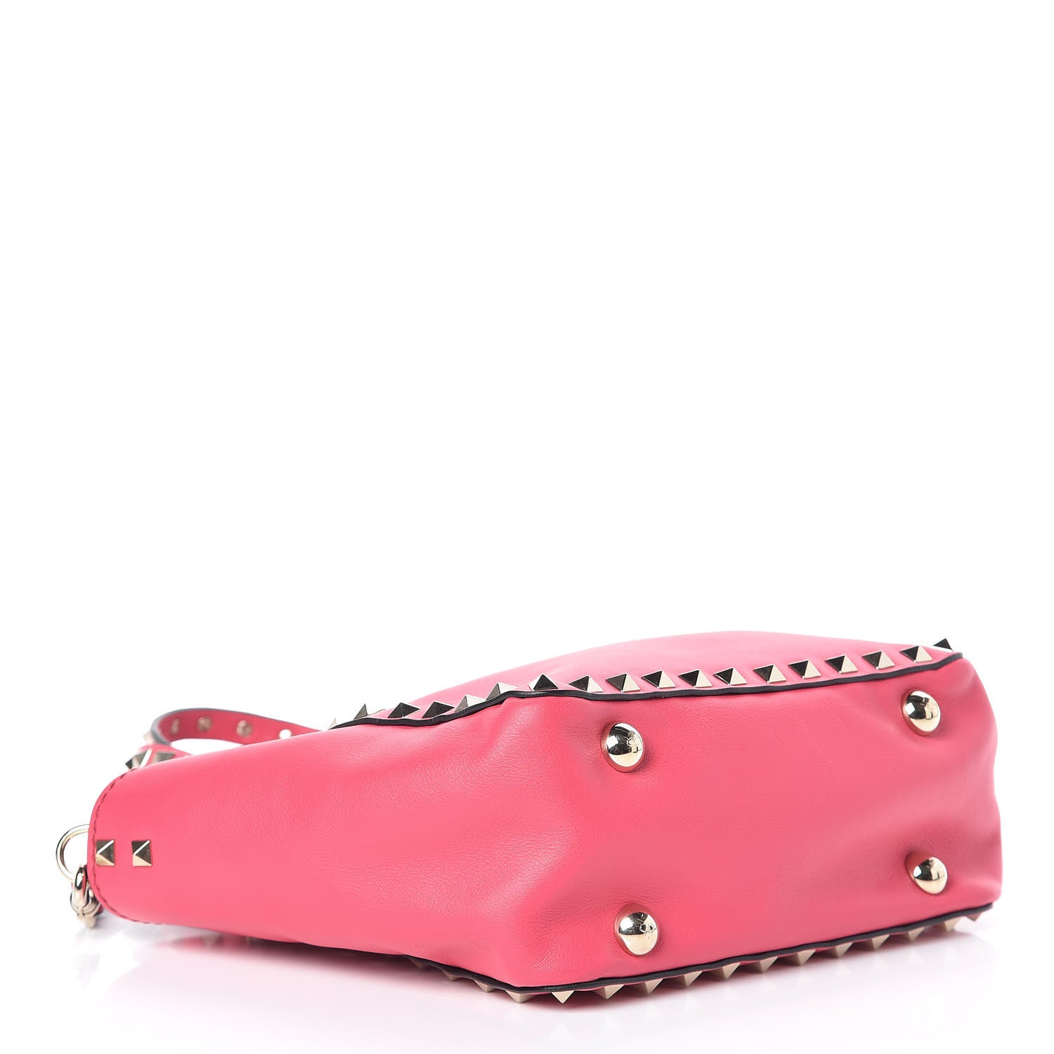 Valentino Garavani Vitello Mini Rockstud Tote Deep Rose 4 of 8