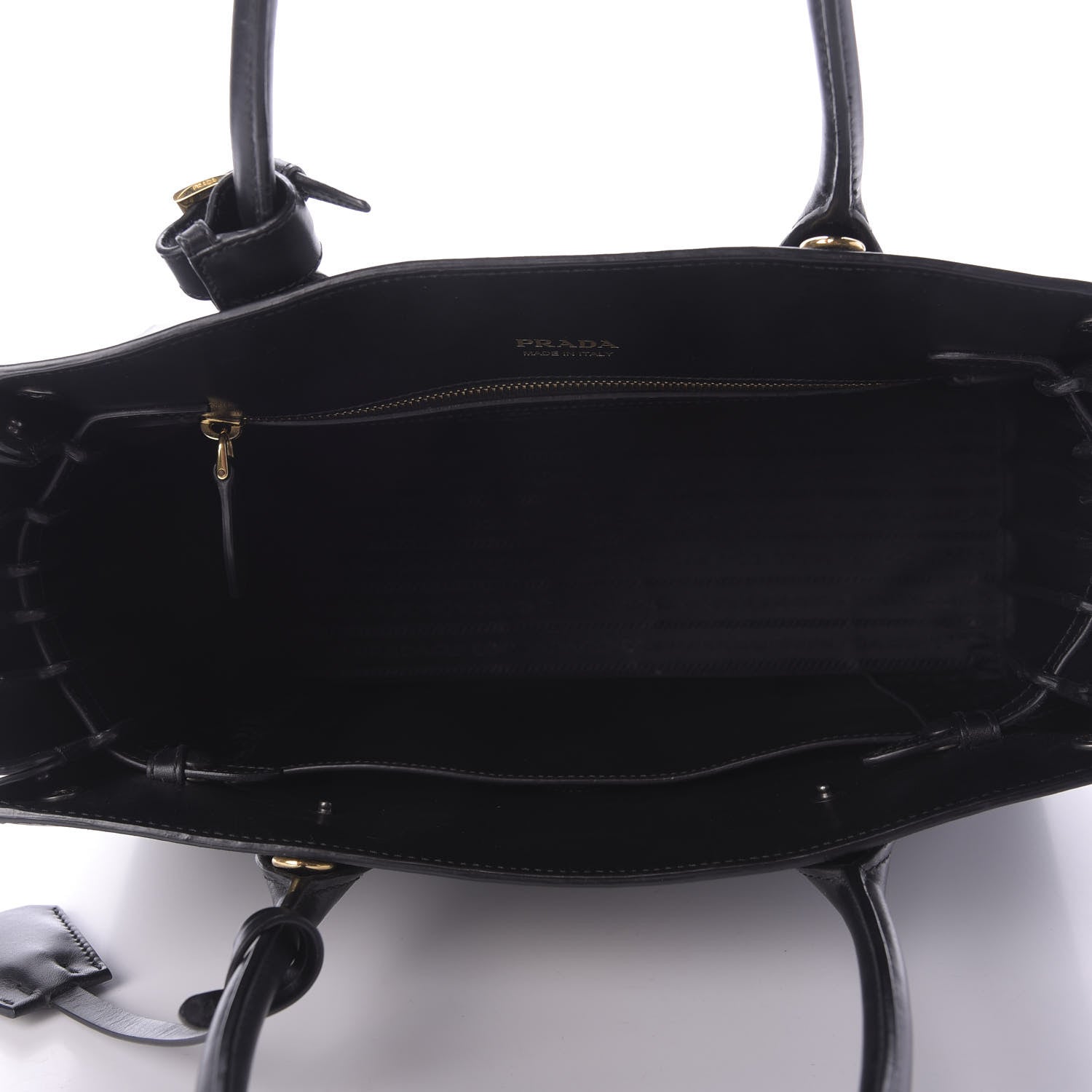 Prada City Calfskin Medium Bibliotheque Tote Black 5 of 10