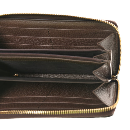 Gucci GG Supreme Monogram Web Ophidia Zip Around Wallet Brown 5 of 8