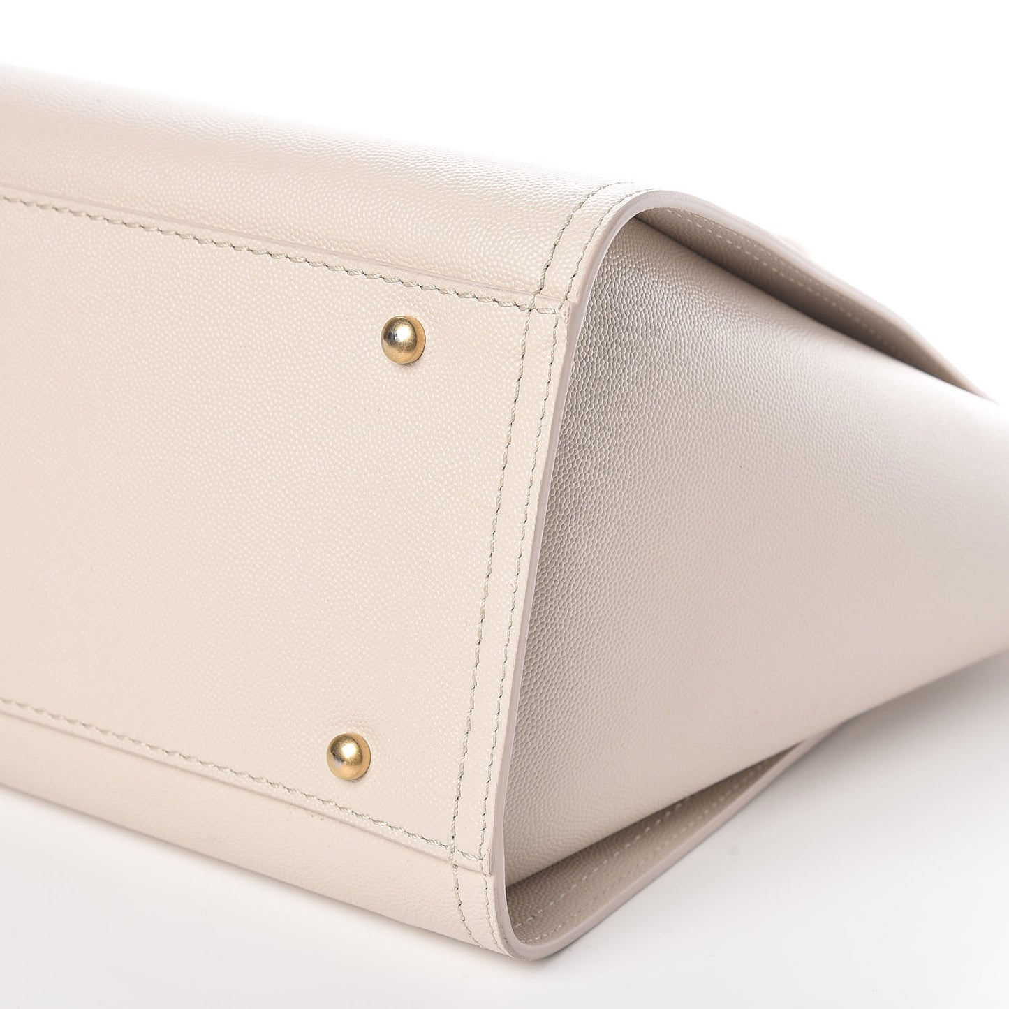 Caviar Small Studded Deauville Tote Ivory
