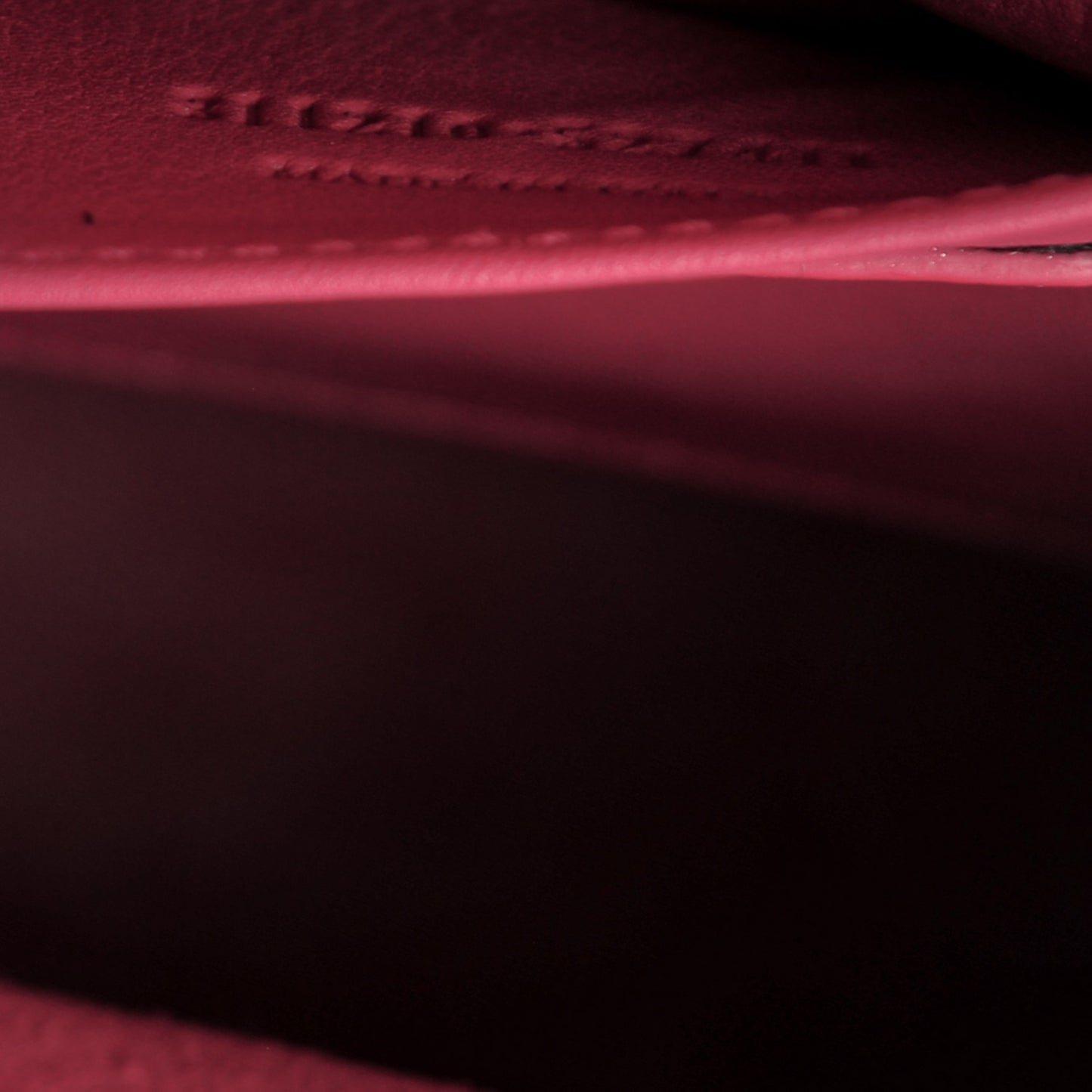 Calfskin Small Classic Y Cabas Fuchsia